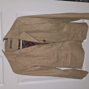 Liz Claiborne Tan Lightweight Shirt Jacket